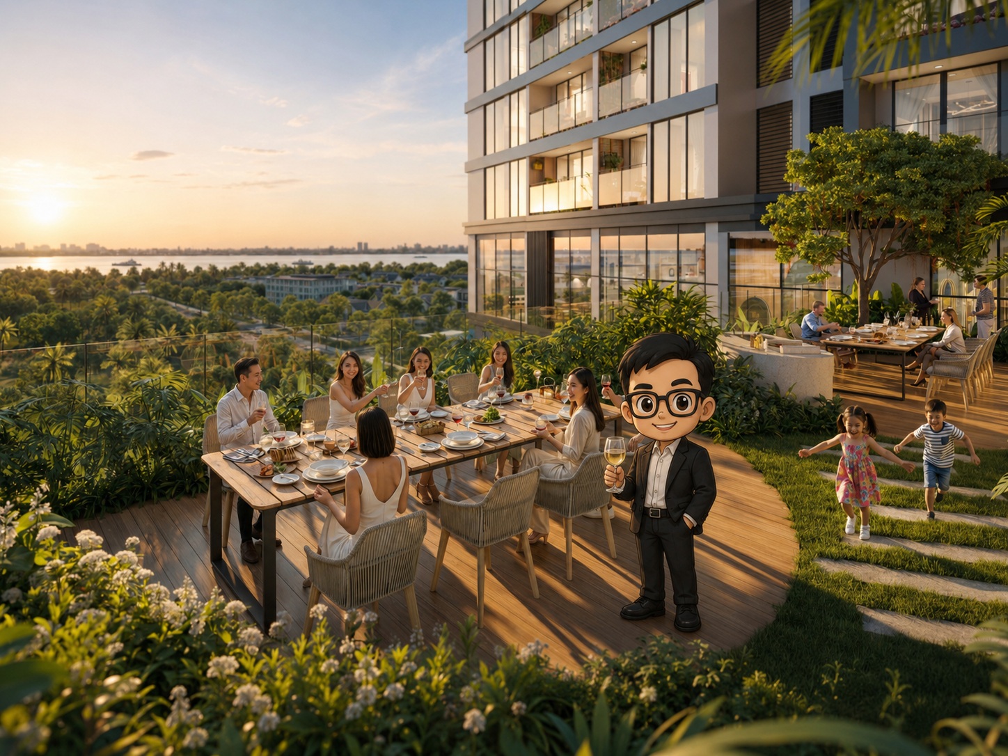 Chuỗi tiện ích Vlasta Premier với không gian nghỉ dưỡng, làm việc và giải trí nội khu