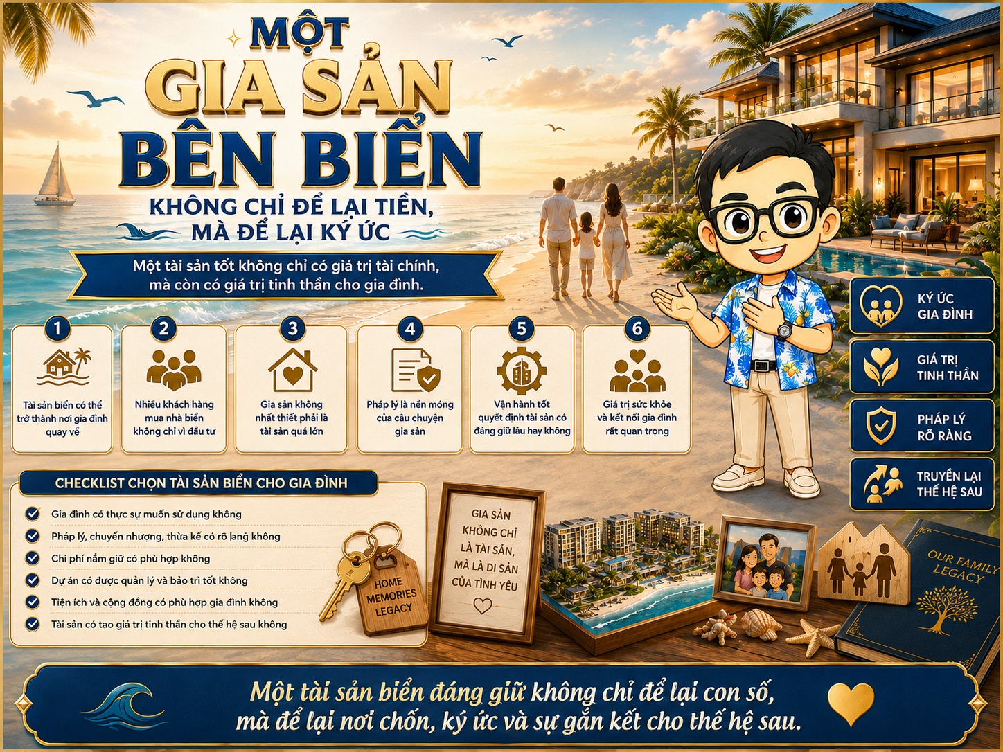 Gia sản bên biển lưu giữ ký ức, giá trị sống và sự gắn kết của nhiều thế hệ