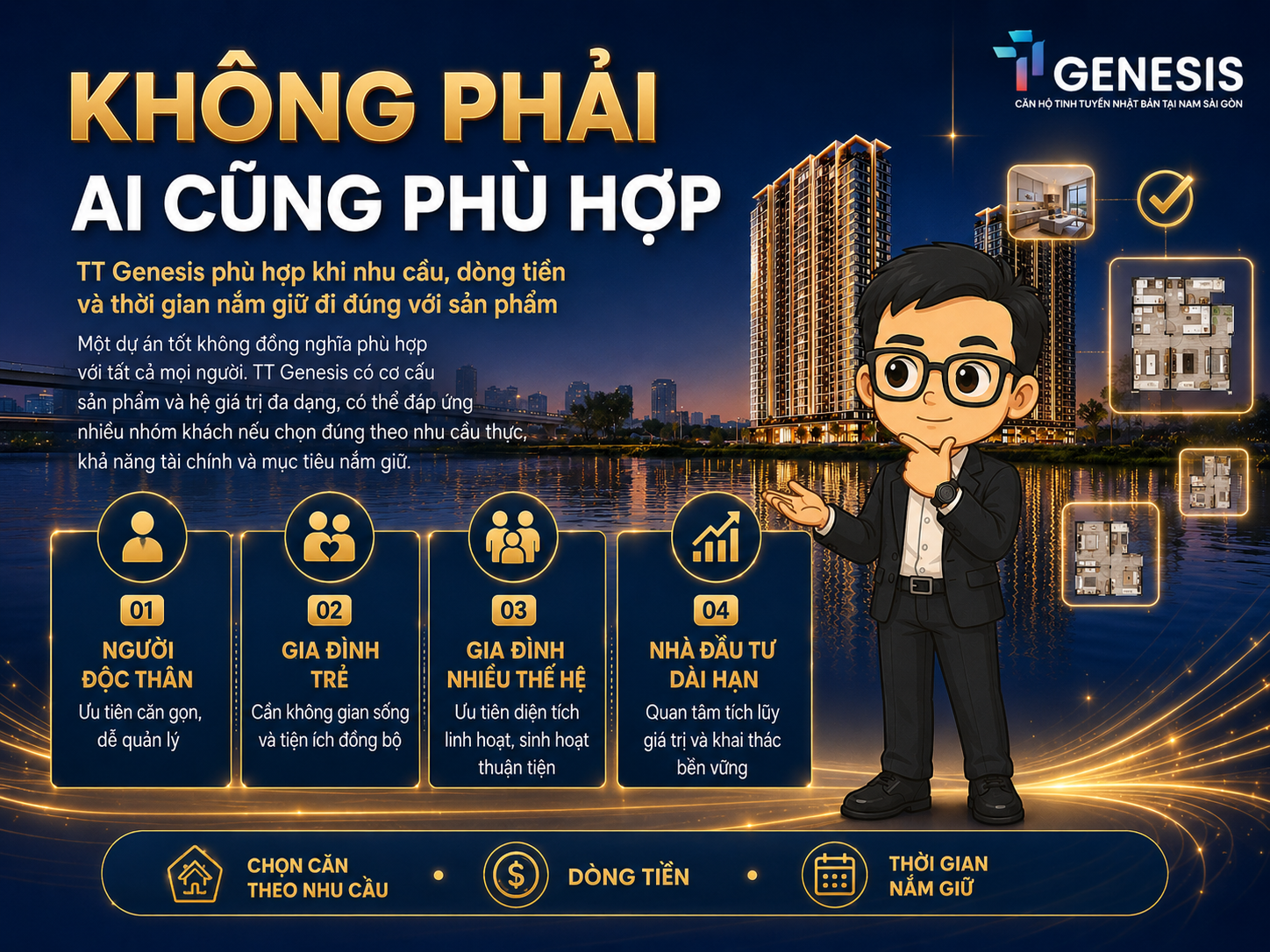 Khách hàng phù hợp và cách chọn loại căn TT Genesis