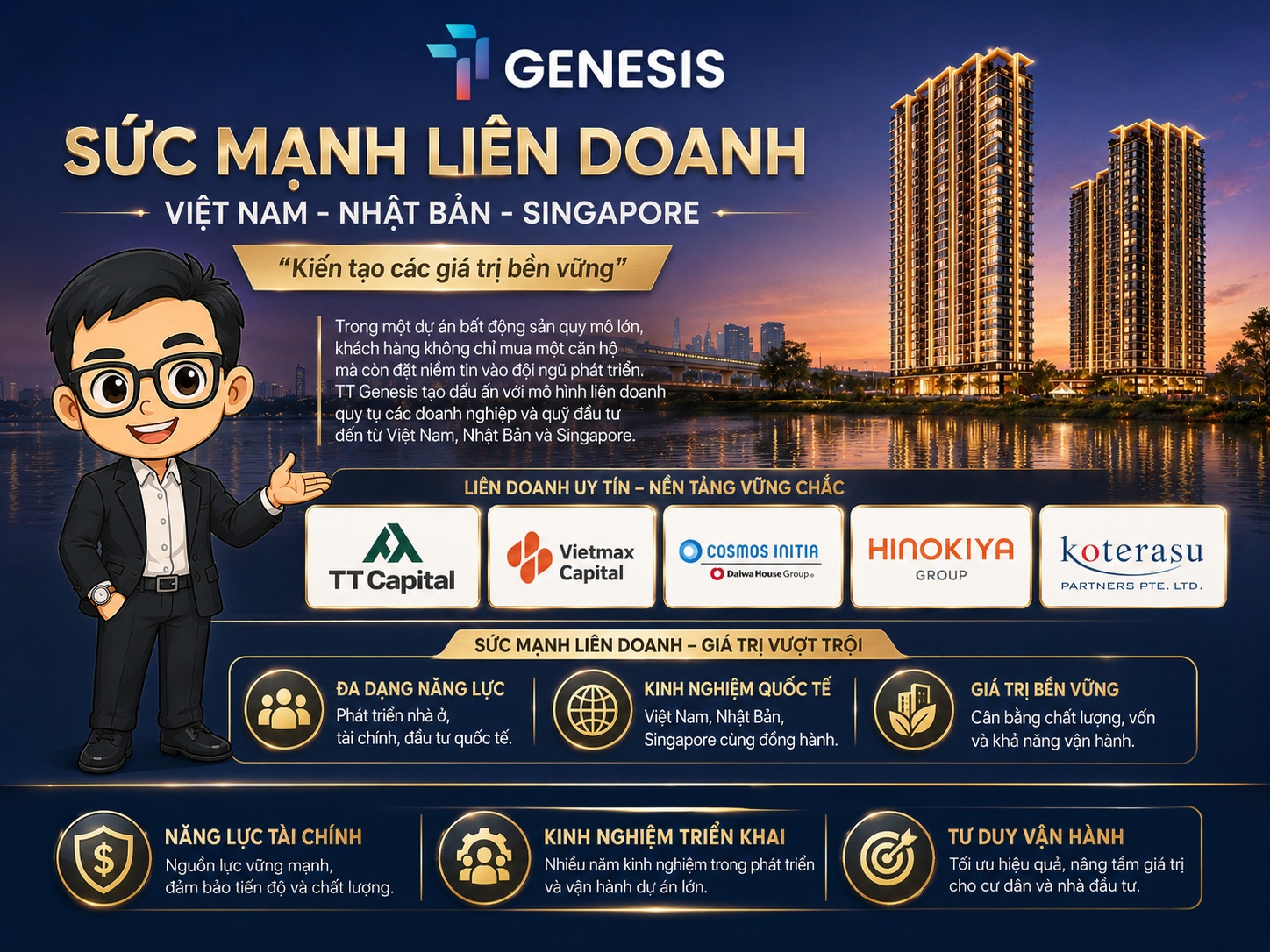 Liên doanh TT Genesis Việt Nam Nhật Bản Singapore