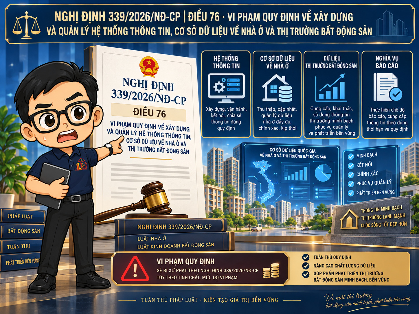 Báo cáo sai số liệu bất động sản có thể khiến doanh nghiệp bị phạt đến 1 tỷ đồng