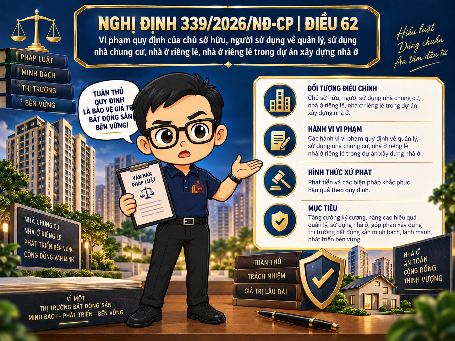 Cho thuê căn hộ làm văn phòng có thể khiến cá nhân bị phạt đến 130 triệu đồng