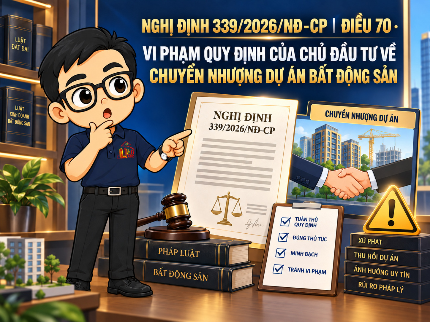 Sang tay dự án quá sớm có thể vừa mất tiền phạt vừa phải trả lại tiền đã nhận